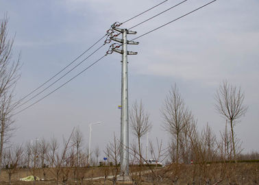 Cột thép mạ kẽm 110KV, Monopole truyền tải điện cao
