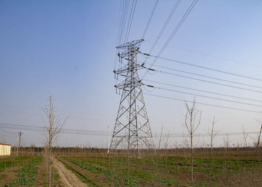 Thép nhẹ ASTM A36 230KV Tháp thép cho loại cáp truyền tải điện