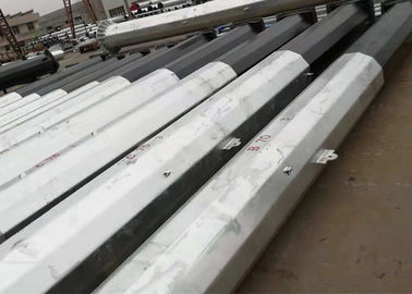 CO2 Welding Guyed Lattice Tower , 220KV Electric Steel Transmission Tower